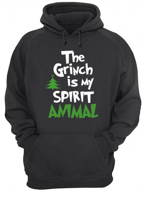 The Grinch Is My Spirit Animal Funny Grinch Stole Christmas Unisex Hoodie