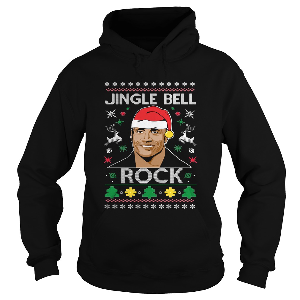 The Rock Jingle Bell Ugly Christmas Hoodie