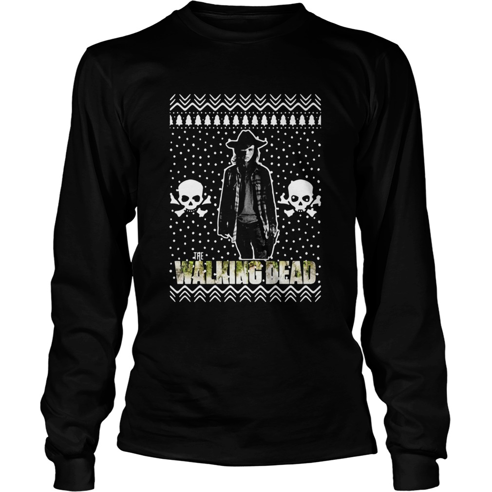 The Walking Dead Carl Grimes Santa Hat Christmas LongSleeve