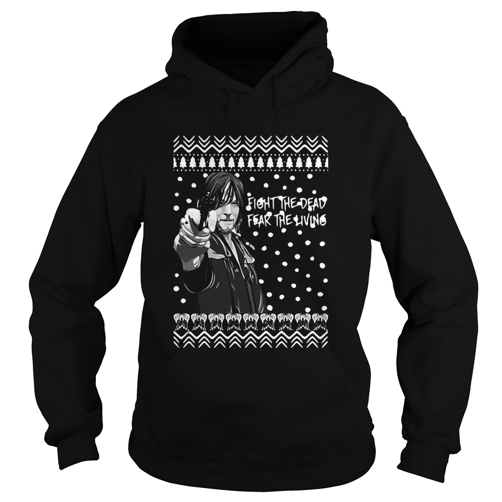 The Walking Dead Daryl Dixon Fight The Dead Fear The Living Christmas Hoodie