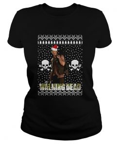 The Walking Dead Daryl Dixon Santa Hat Ugly Christmas  Classic Ladies