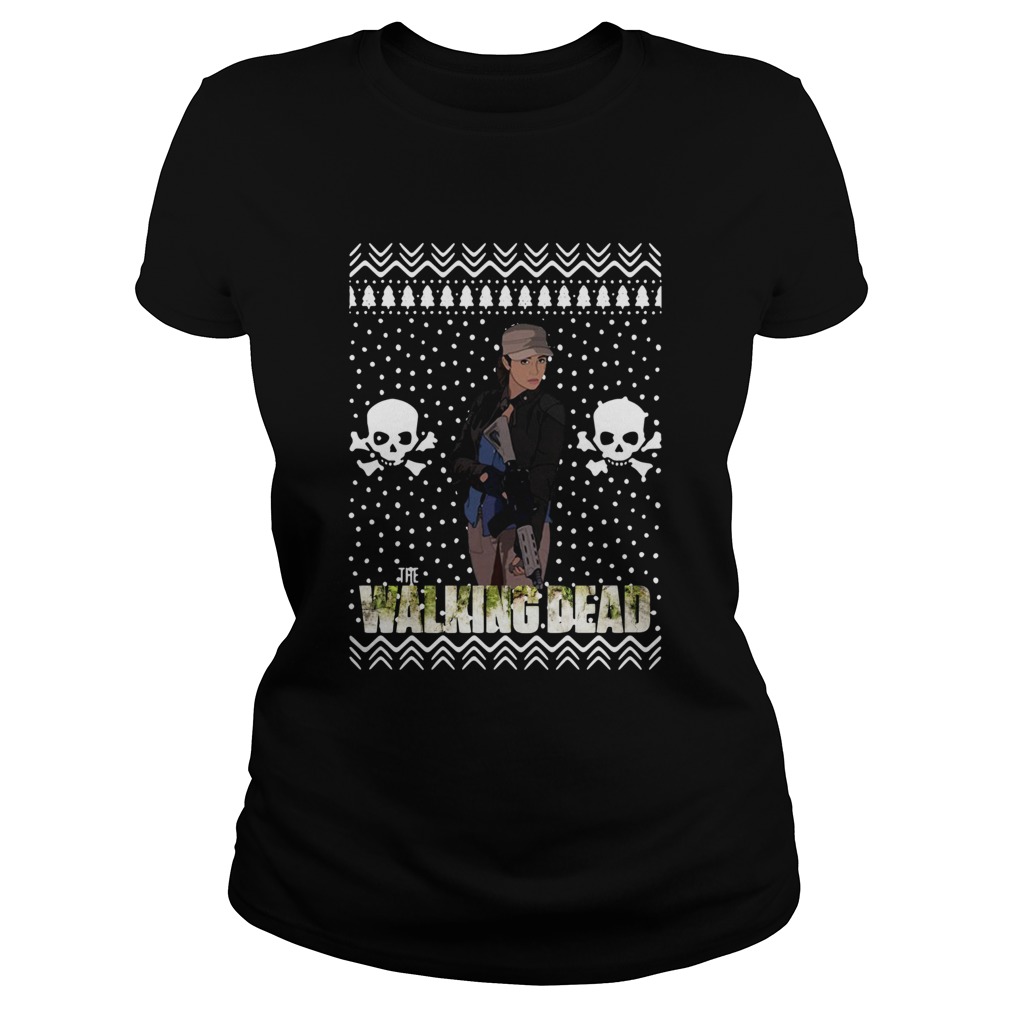 The Walking Dead Rosita Espinosa Santa Hat Christmas Classic Ladies