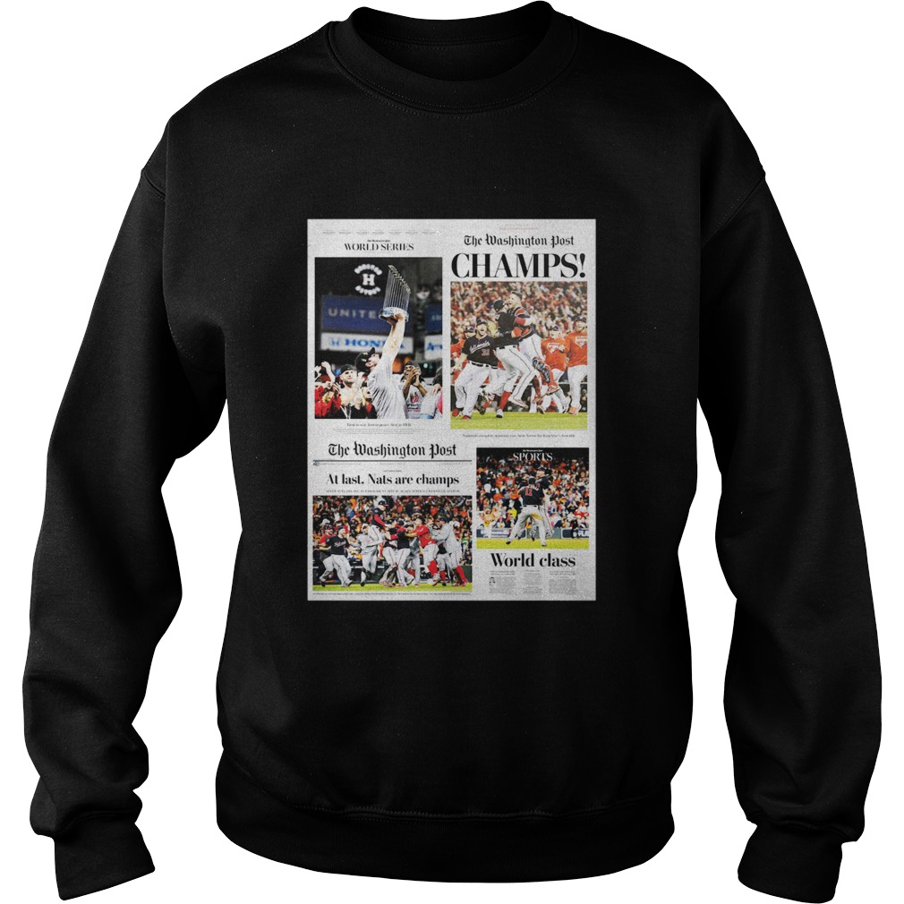 The Washington Post At Last Nat Are Champs Sweatshirt