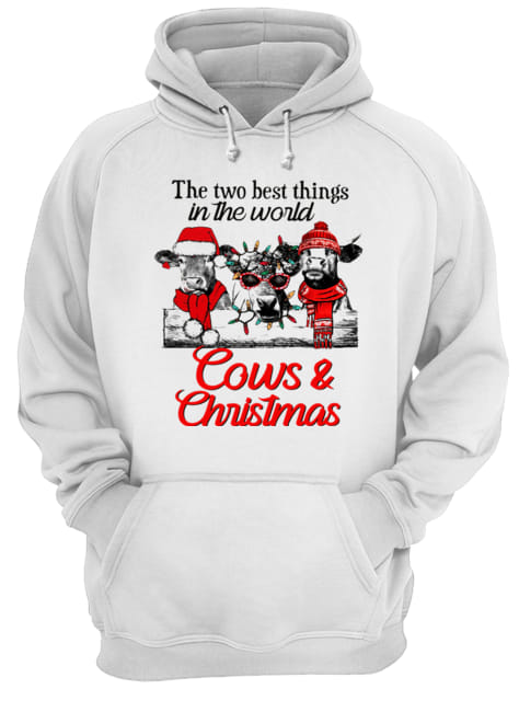 The two best thing in the world Cows and Christmas Unisex Hoodie