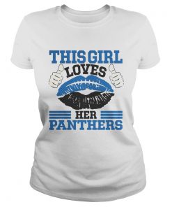 This Girl Loves Her Carolina Panthers Football Lips  Classic Ladies