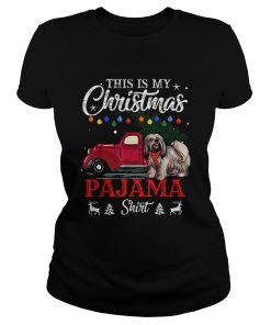 This Is My Christmas Pajama Lhasa Apso  Classic Ladies