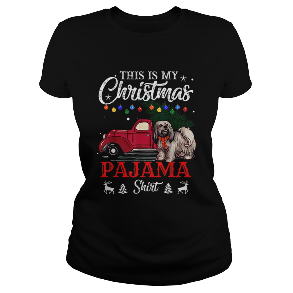 This Is My Christmas Pajama Lhasa Apso Classic Ladies