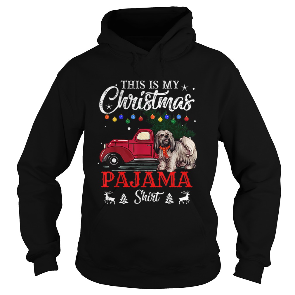 This Is My Christmas Pajama Lhasa Apso Hoodie