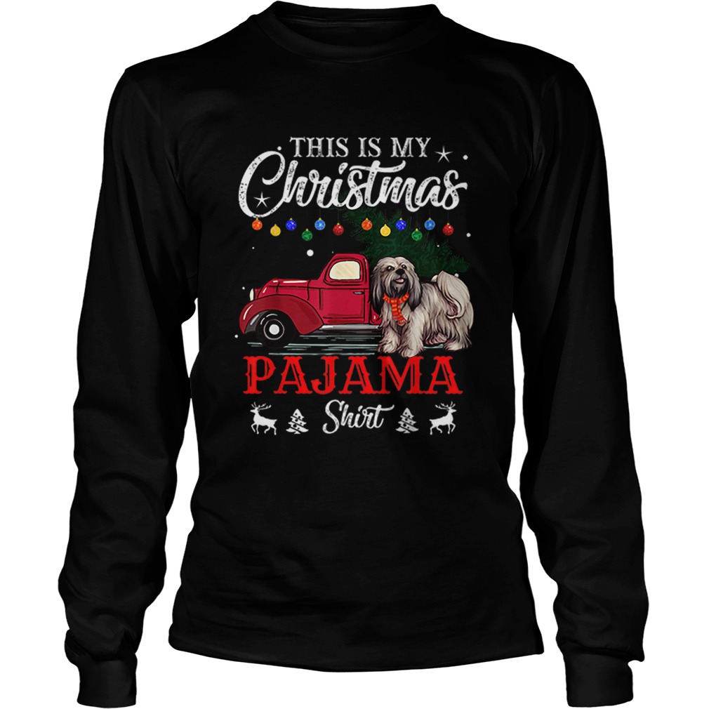 This Is My Christmas Pajama Lhasa Apso LongSleeve