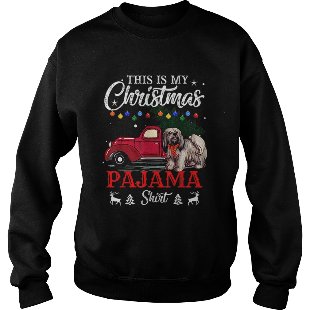 This Is My Christmas Pajama Lhasa Apso Sweatshirt