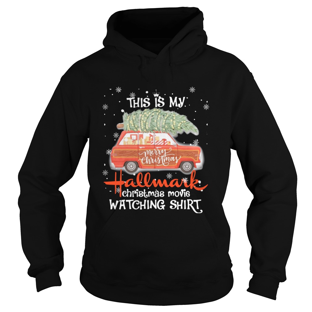 This is my Hallmark Christmas movie watching red car Hoodie