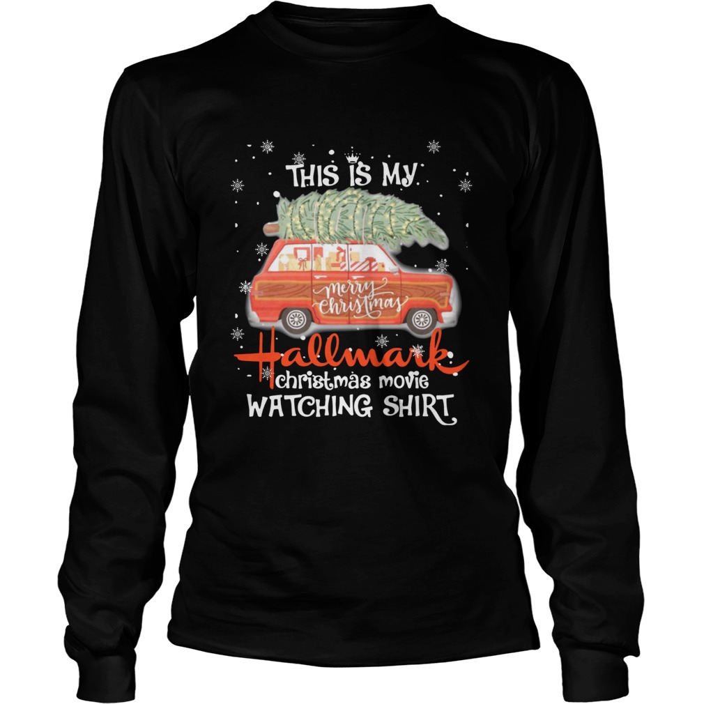 This is my Hallmark Christmas movie watching red car LongSleeve