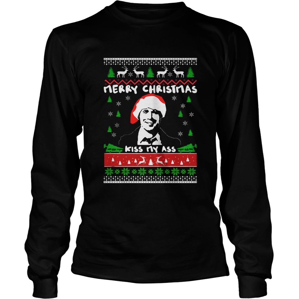 Top Clark Griswold Merry Christmas Kiss My Ass LongSleeve