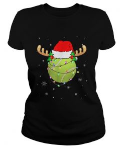 Top Santa Hat Tennis Reindeer Christmas Gifts  Classic Ladies