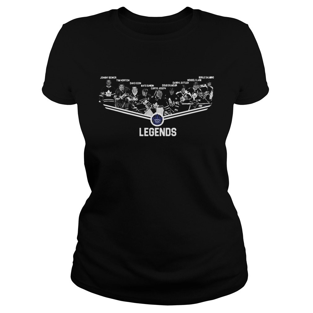 Toronto Maple Leafs Legends Team Player Signatures Shirt Classic Ladies