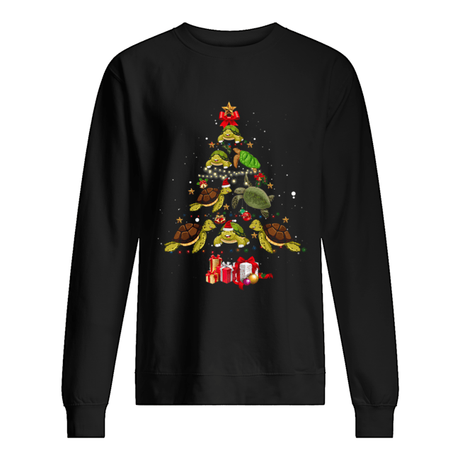 Turtle Christmas Tree Unisex Sweatshirt