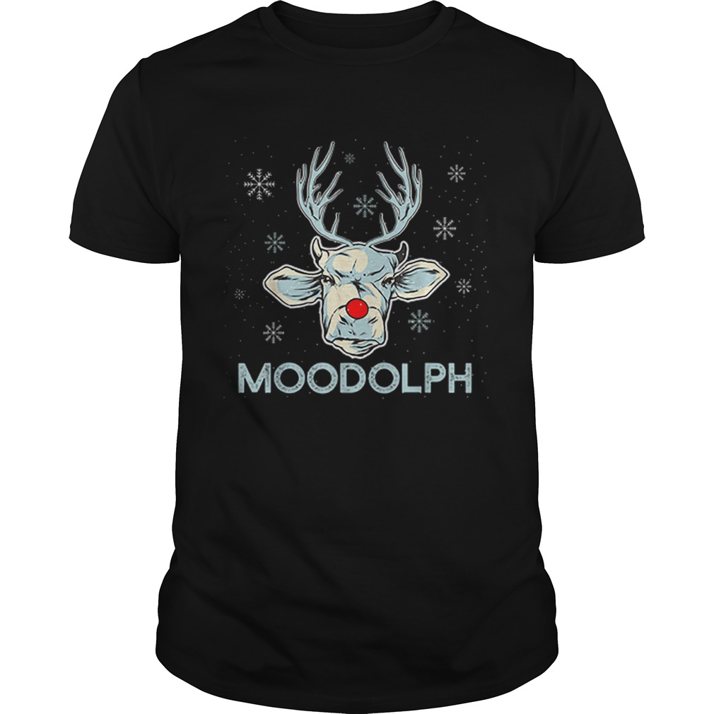 Ugly Christmas Moodolph Cow Farmer shirt