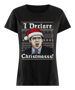 Ugly Michael Scott I Declare Christmas  Classic Women's T-shirt