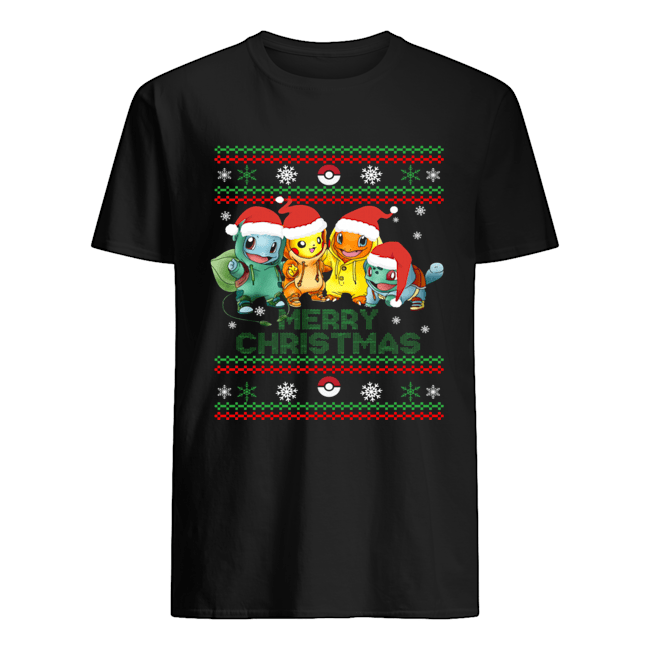 Ugly Santa Pokemons Merry Christmas shirt