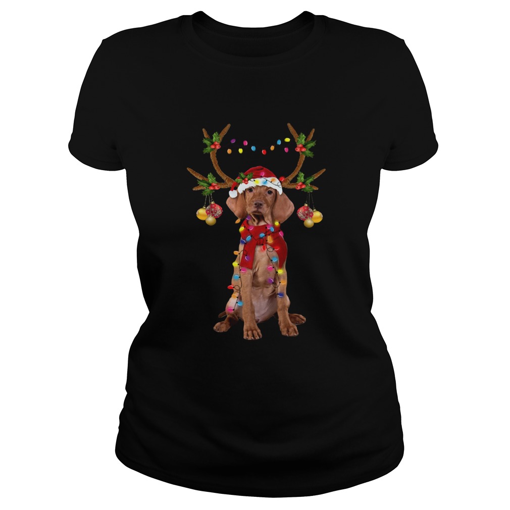 Vizsla Gorgeous Reindeer Christmas Classic Ladies