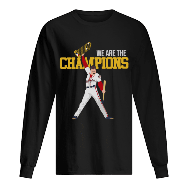 Washington Nationals Freddie Mercury We Are The Champions Long Sleeved T-shirt 