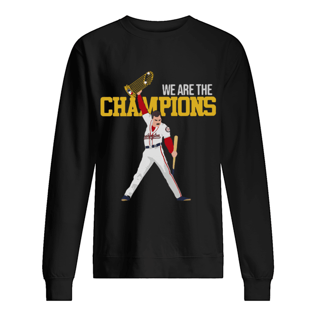 Washington Nationals Freddie Mercury We Are The Champions Unisex Sweatshirt