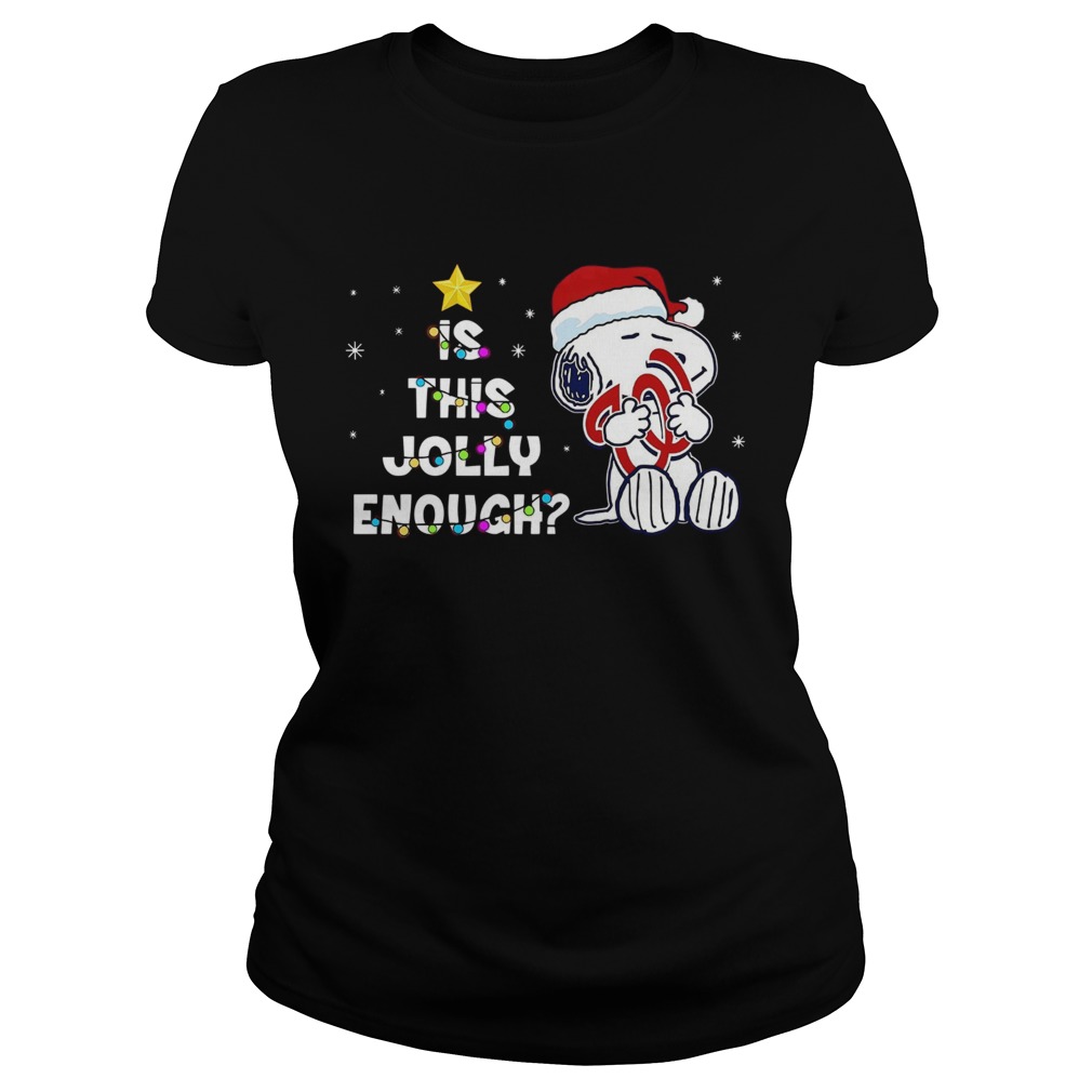 Washington Nationals Snoopy is this jolly enough christmas Classic Ladies