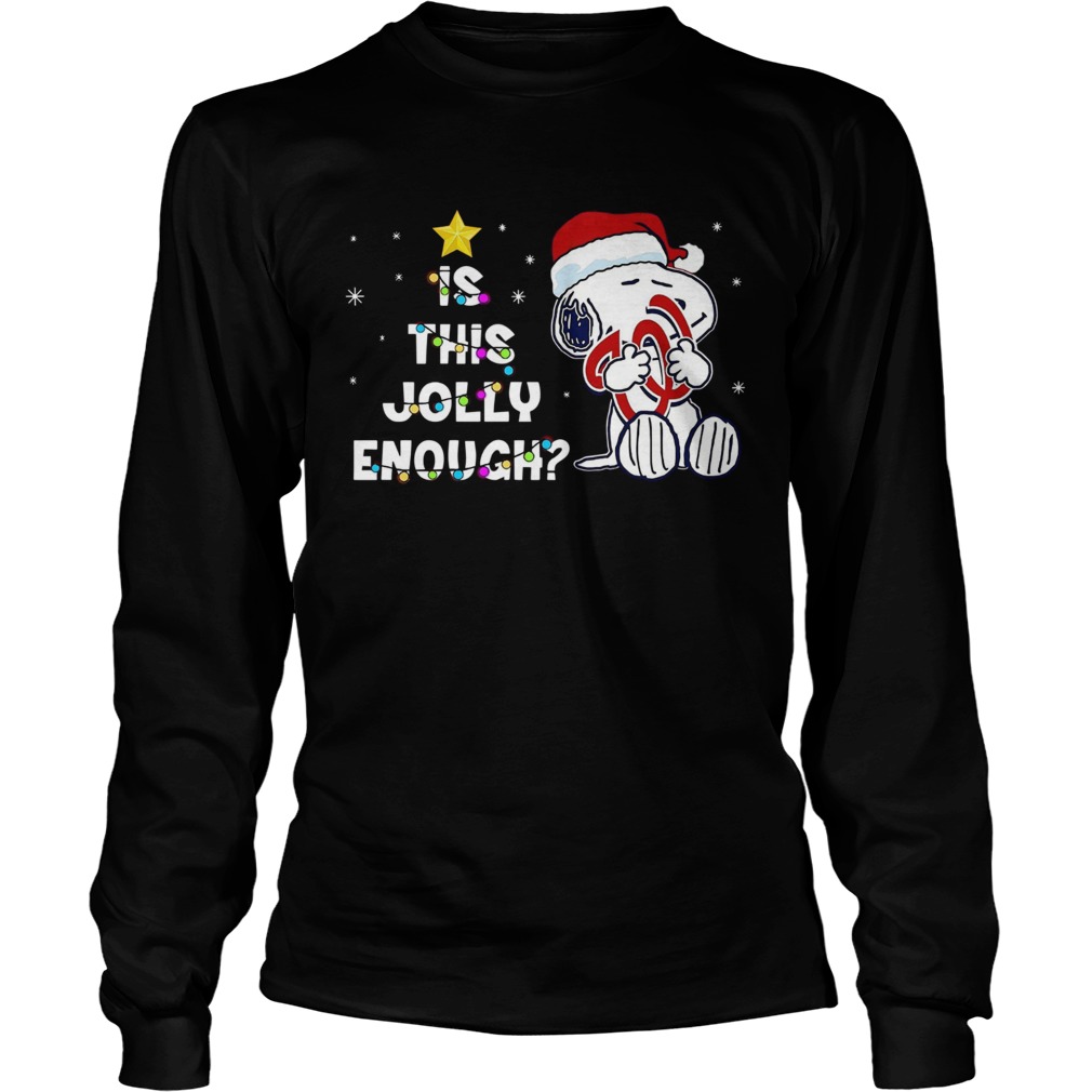 Washington Nationals Snoopy is this jolly enough christmas LongSleeve