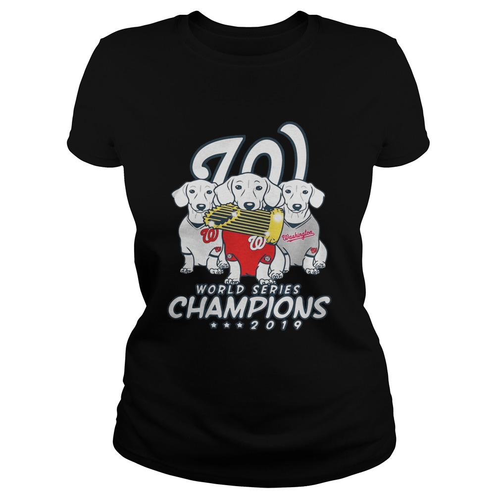 Washington Nationals World Series Champions 2019 Dachshund Classic Ladies