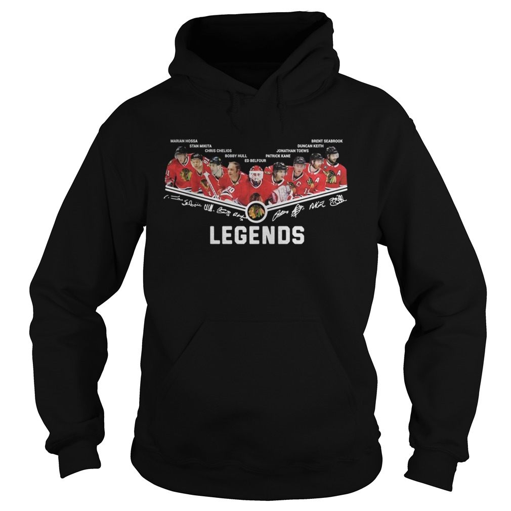 Washington Redskins Marin Hossa Stan Mikita Bobby Hull Ed Belfour Legends Signatures Hoodie