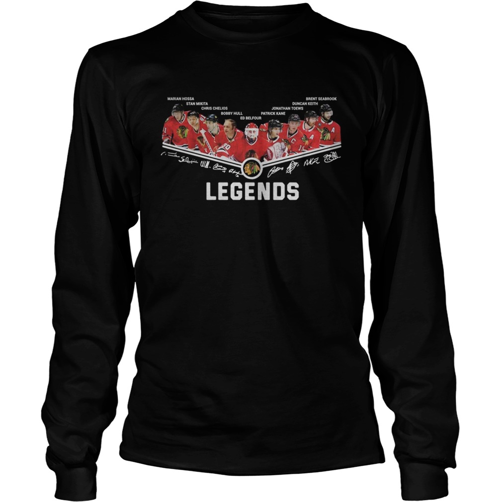 Washington Redskins Marin Hossa Stan Mikita Bobby Hull Ed Belfour Legends Signatures LongSleeve