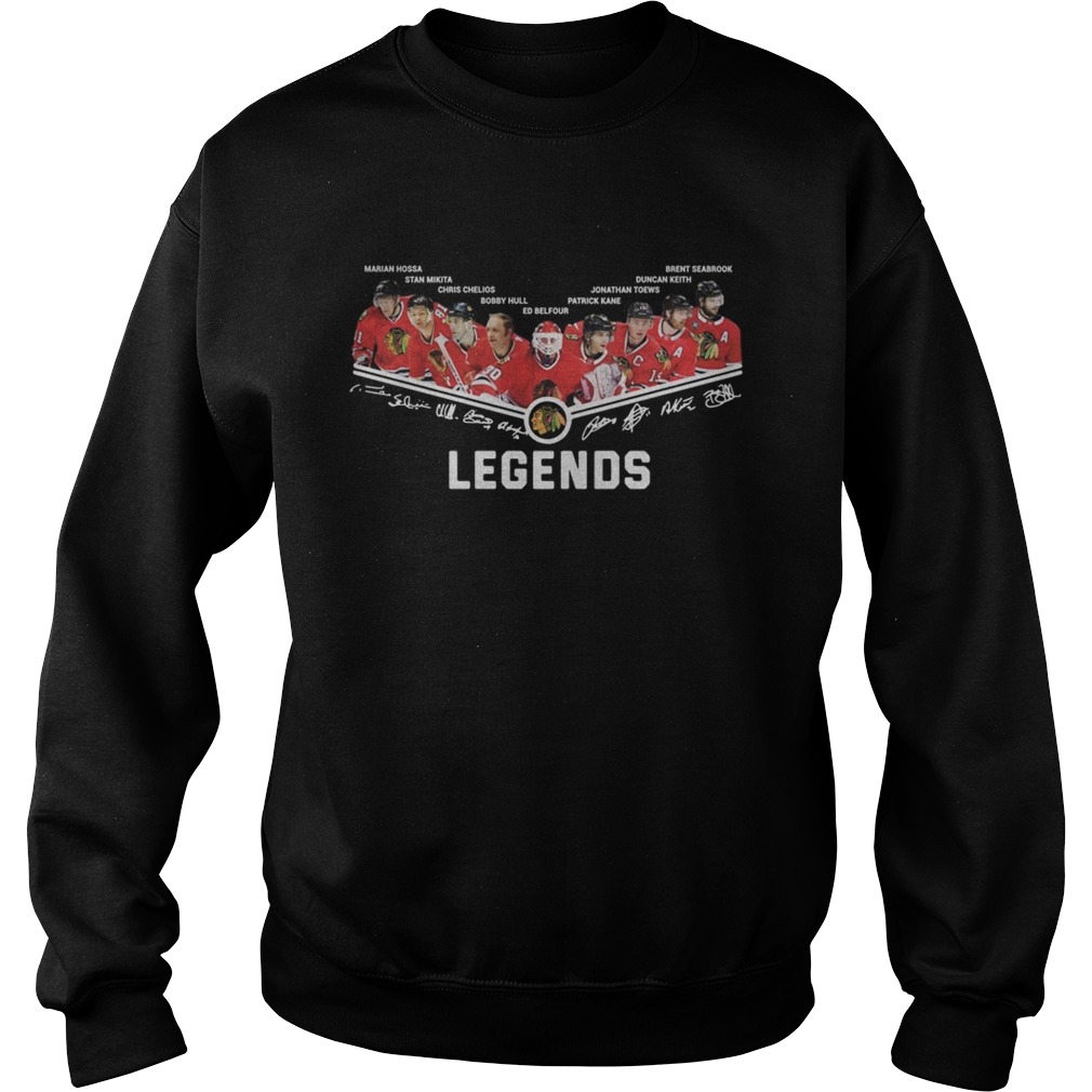 Washington Redskins Marin Hossa Stan Mikita Bobby Hull Ed Belfour Legends Signatures Sweatshirt