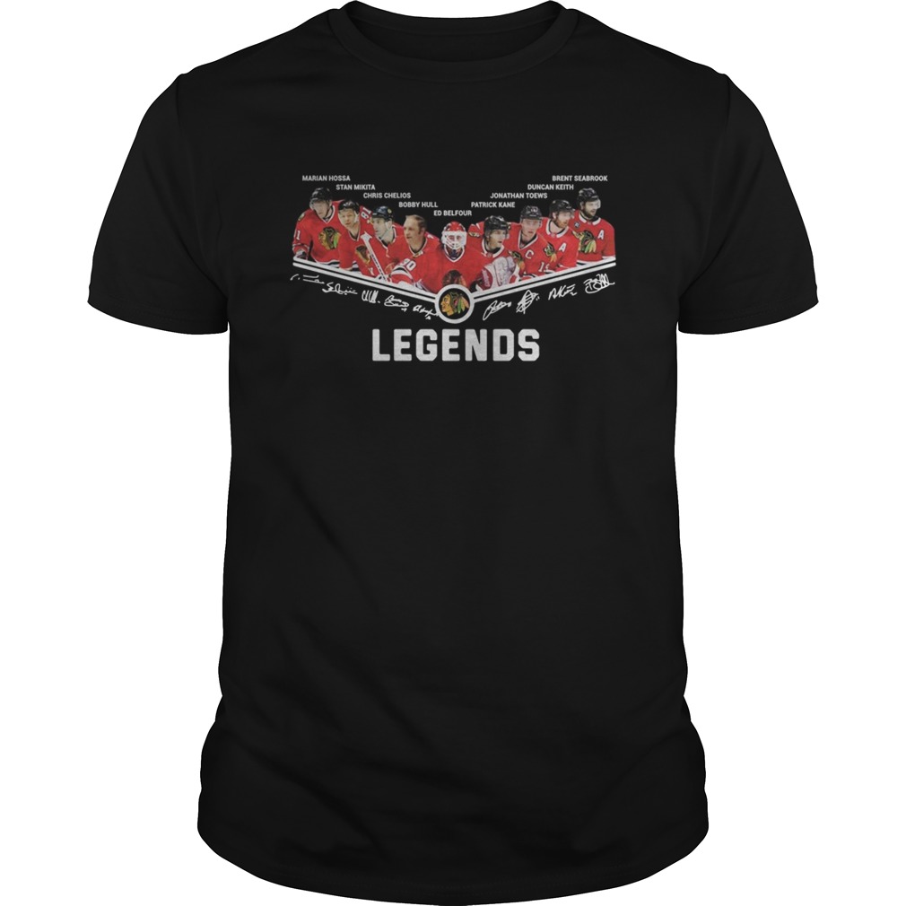 Washington Redskins Marin Hossa Stan Mikita Bobby Hull Ed Belfour Legends Signatures shirt