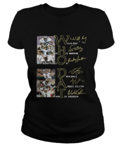 Whodat Willie Roaf Archie Manning Rickey Jackson Drew Brees Marques Colston Morten Andersen Signatu Classic Ladies