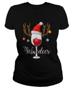 Winedeer Christmas Red Wine Reindeer Xmas  Classic Ladies