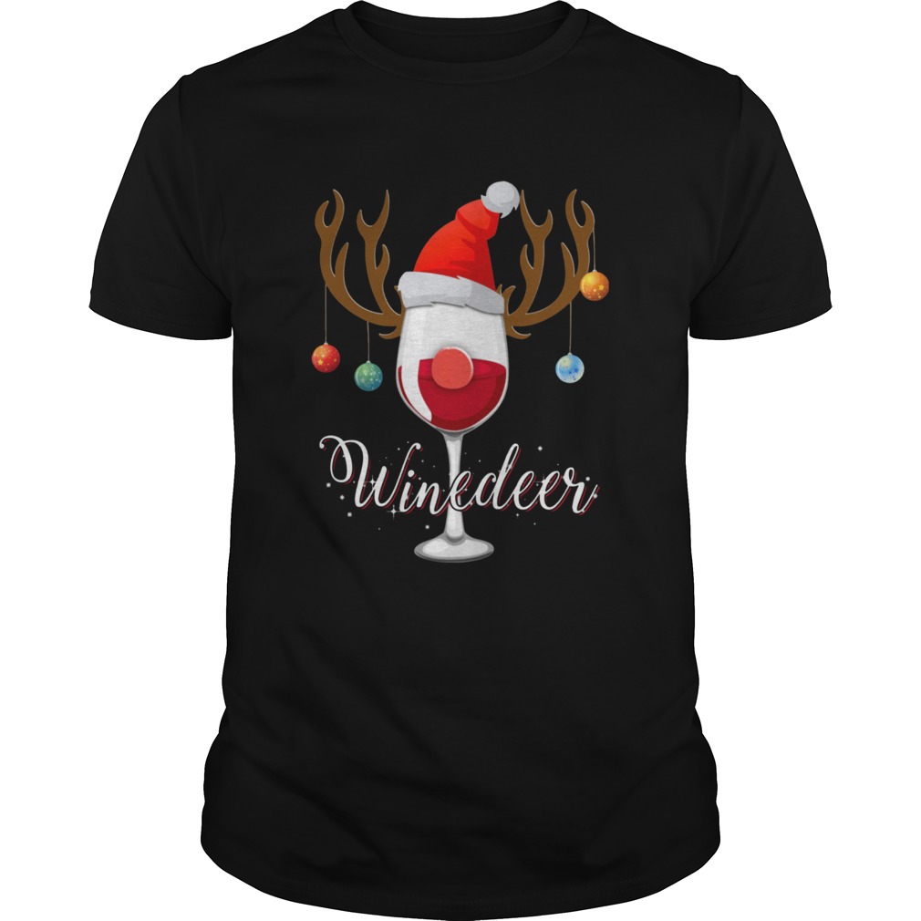 Winedeer Christmas Red Wine Reindeer Xmas shirt