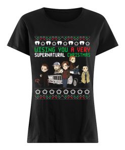 Wishing You A Very Supernatural Ugly Christmas  Classic Women's T-shirt