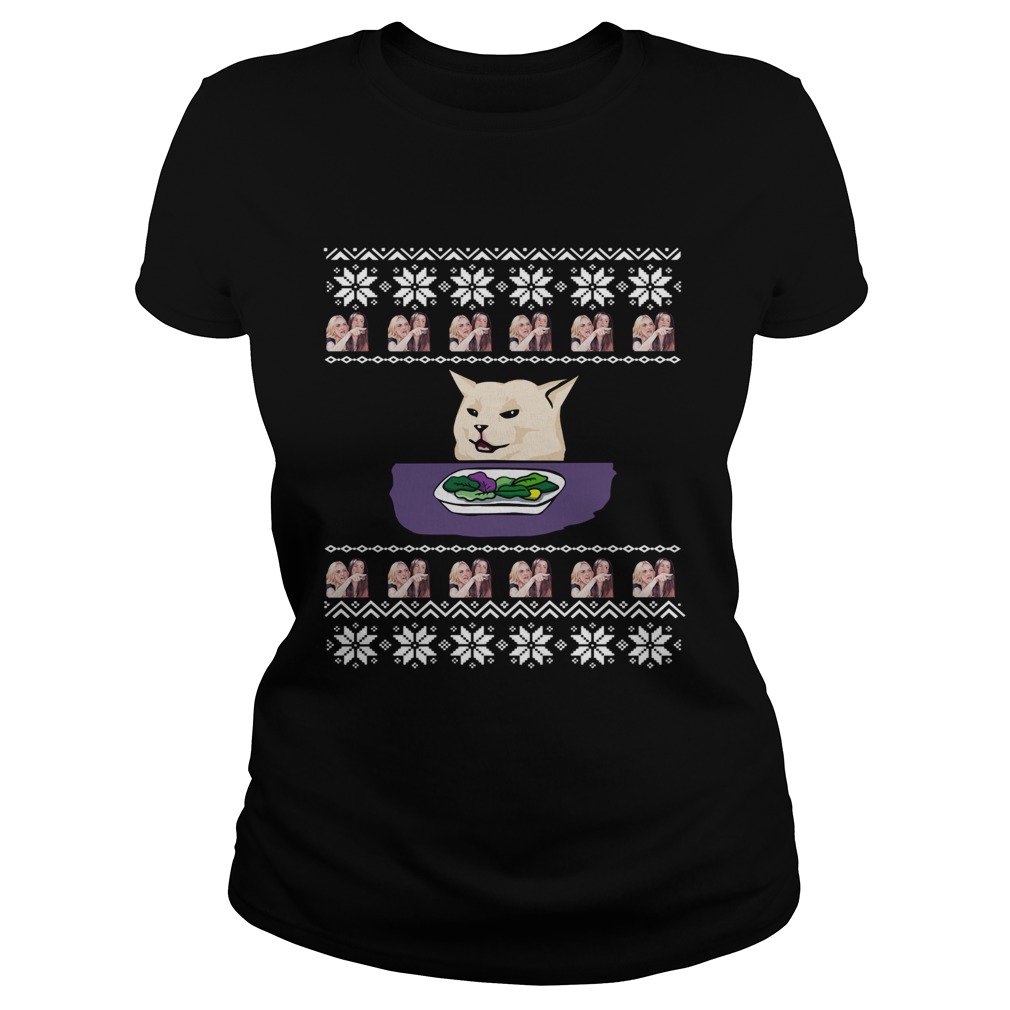 Woman Yelling Cat Meme Ugly Christmas Classic Ladies