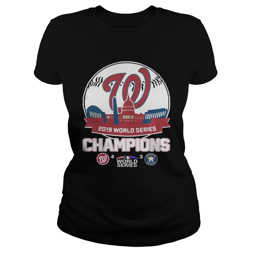 World Series 2019 Baseball Washington Nationals 4 3 Houston Astros Classic Ladies