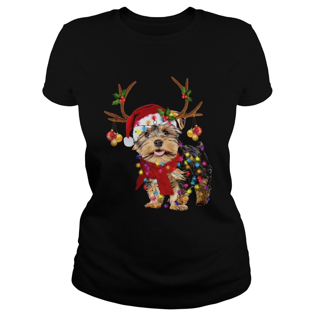 Yorkshire Terrier Gorgeous Reindeer Christmas Classic Ladies