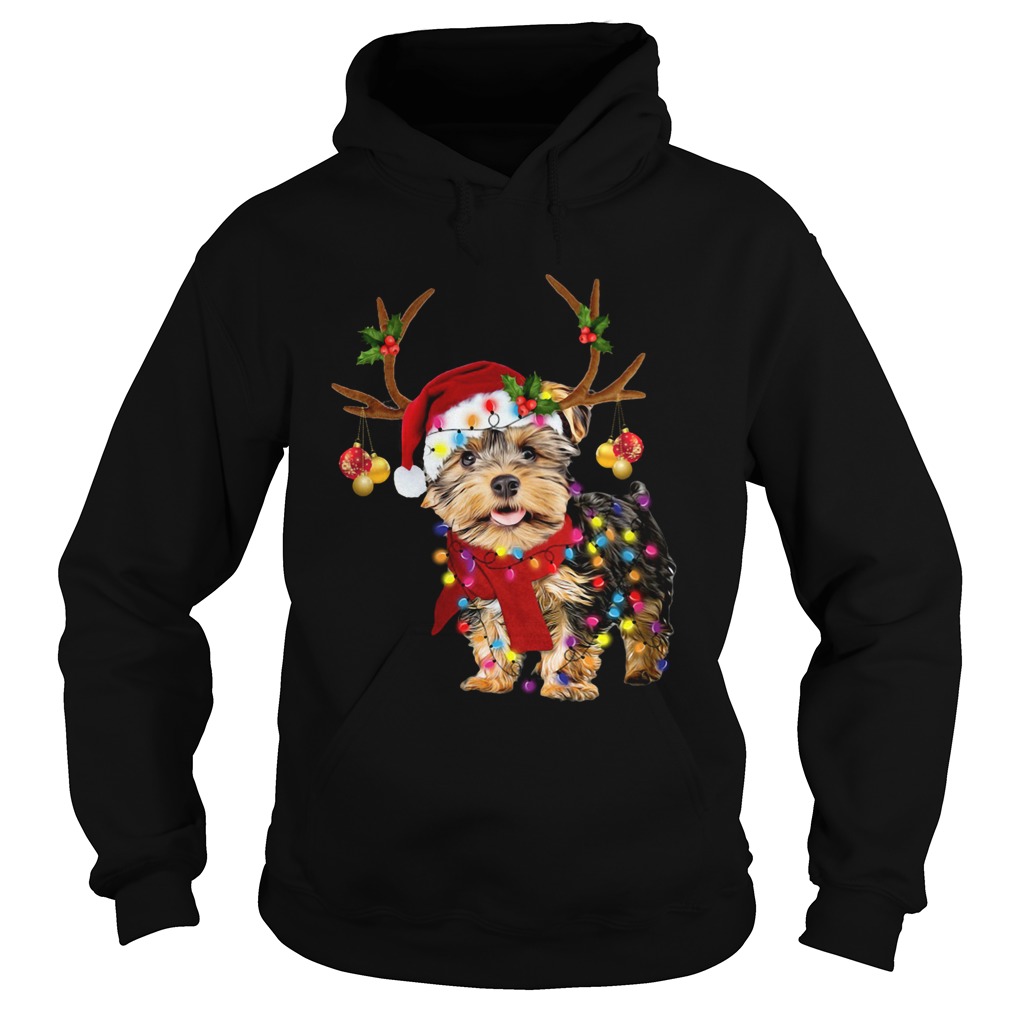 Yorkshire Terrier Gorgeous Reindeer Christmas Hoodie