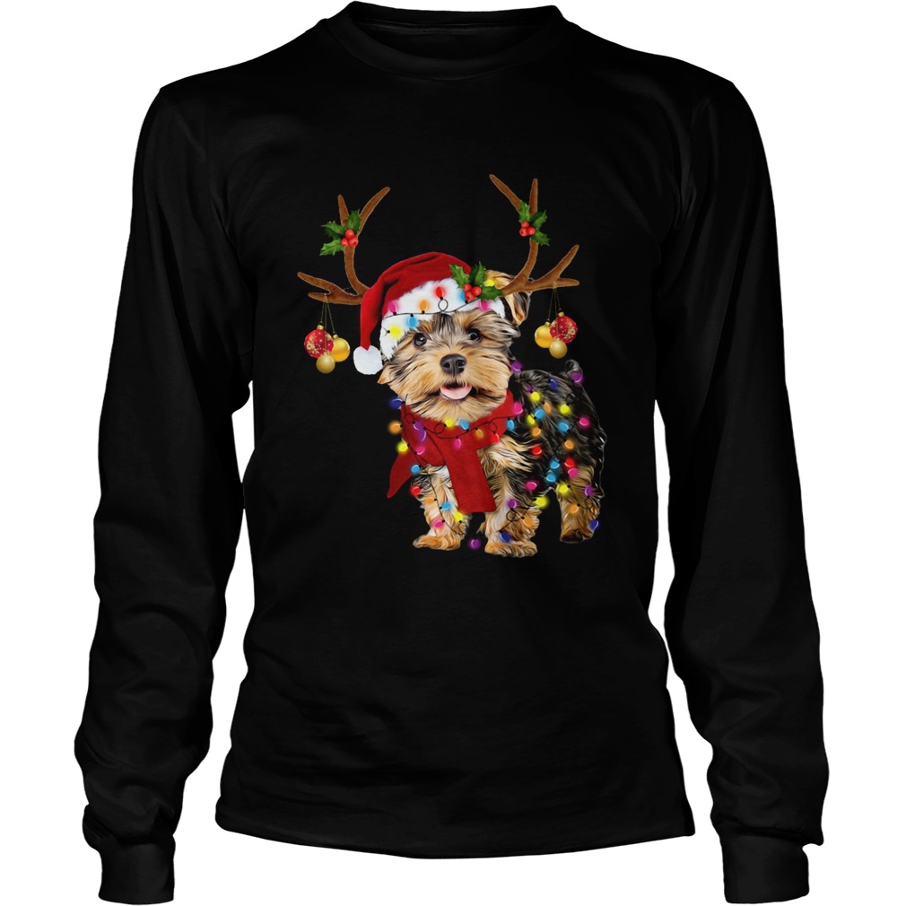 Yorkshire Terrier Gorgeous Reindeer Christmas LongSleeve