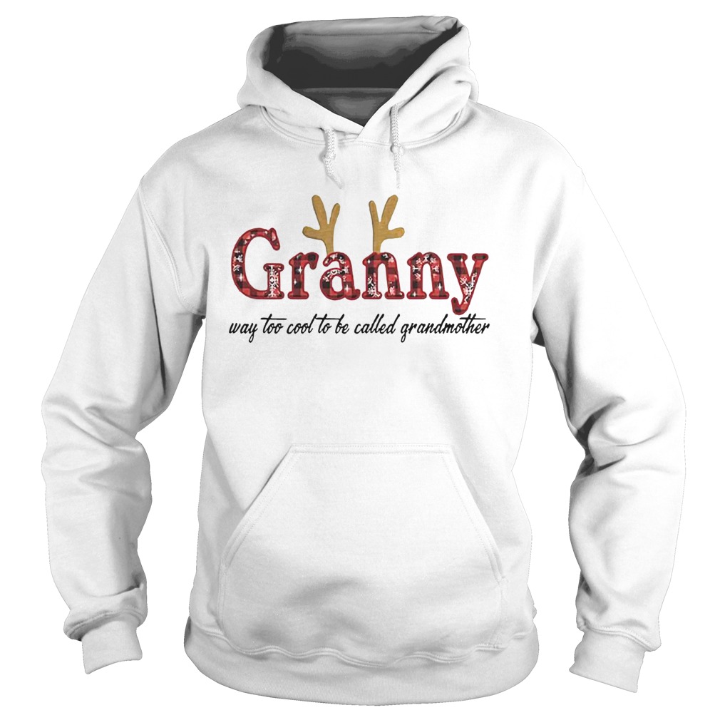 granny way too cool to be called grandmother christmas Hoodie