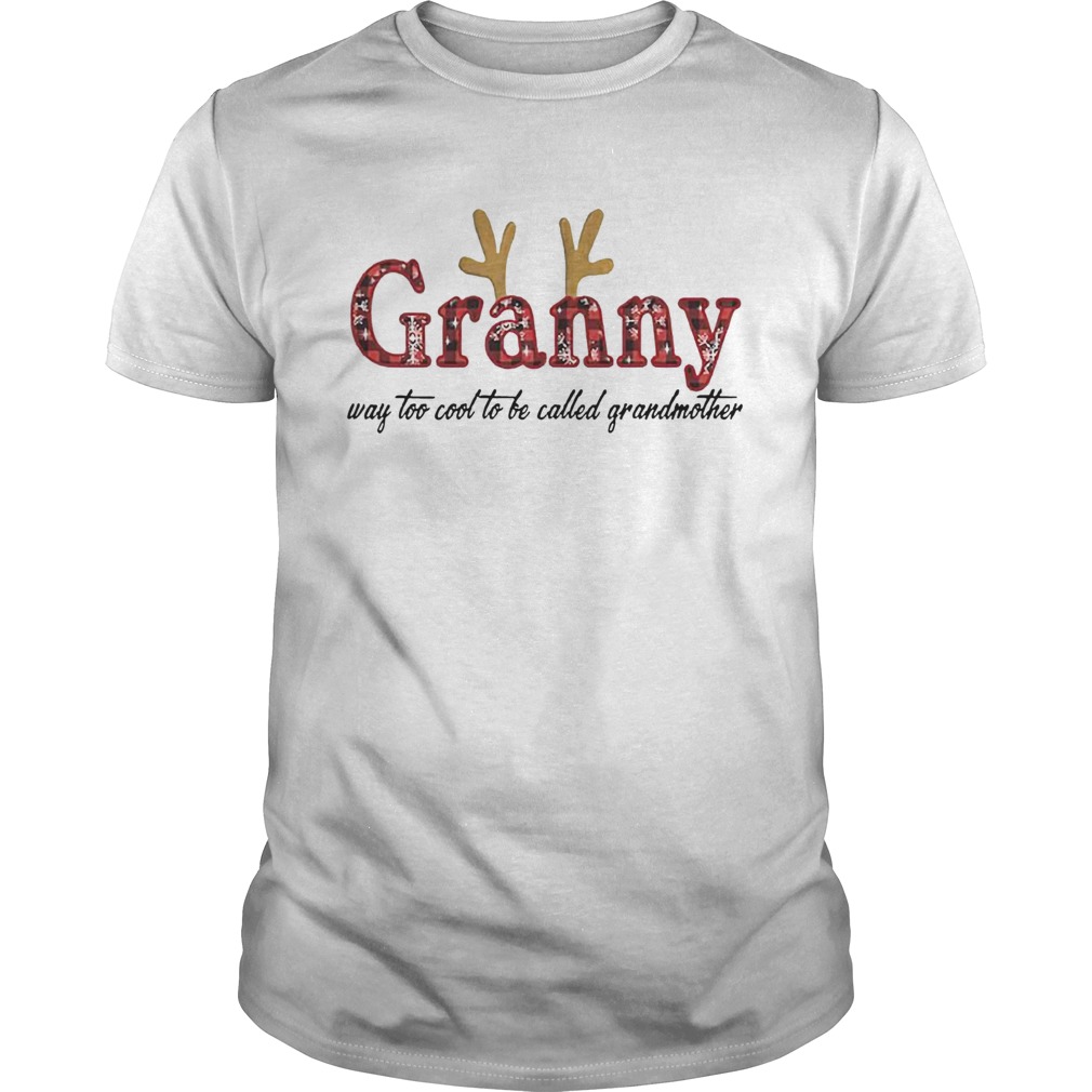 granny way too cool to be called grandmother christmas shirt