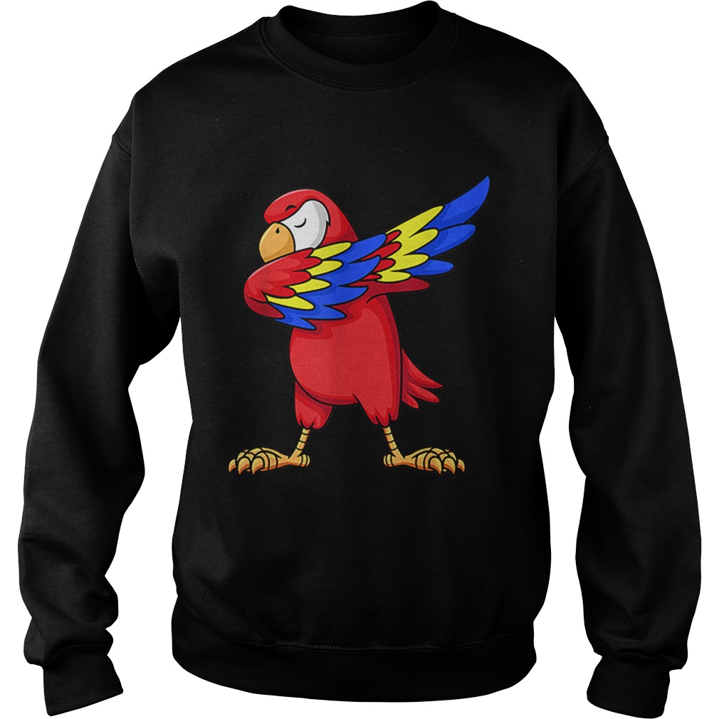 1575345914Parrot Dabbing for kids birthday party gift Family Christmas Sweatshirt