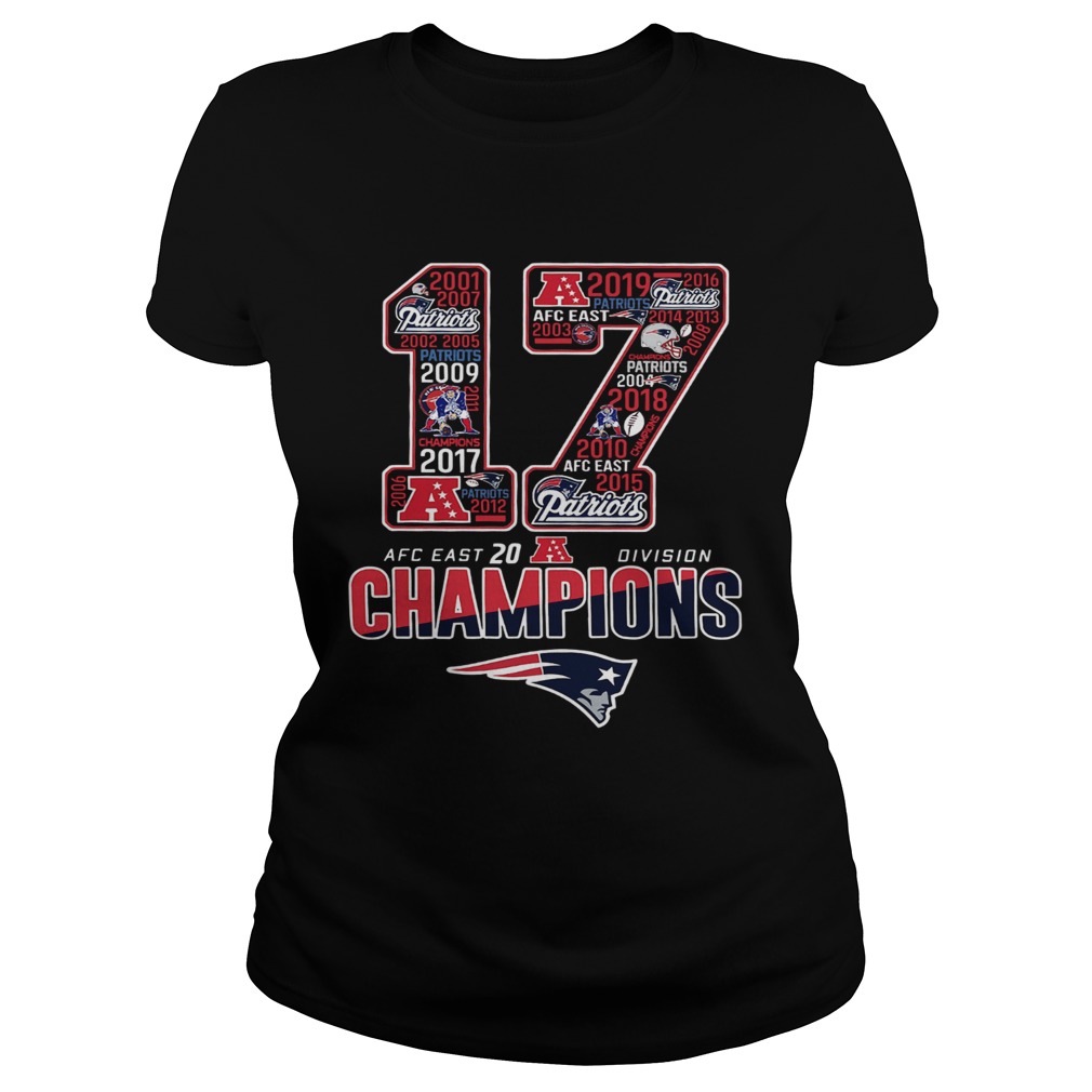 17 Division Champions New England Patriots Classic Ladies