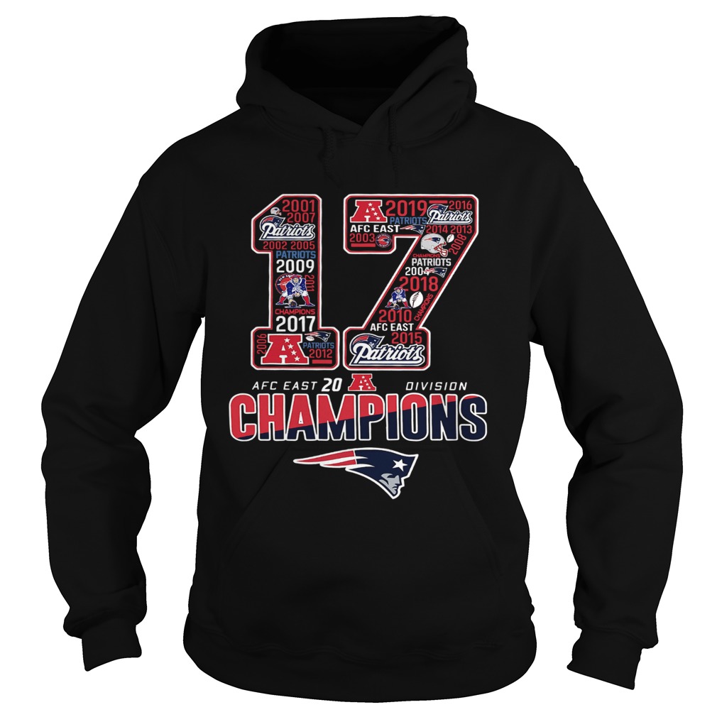 17 Division Champions New England Patriots Hoodie