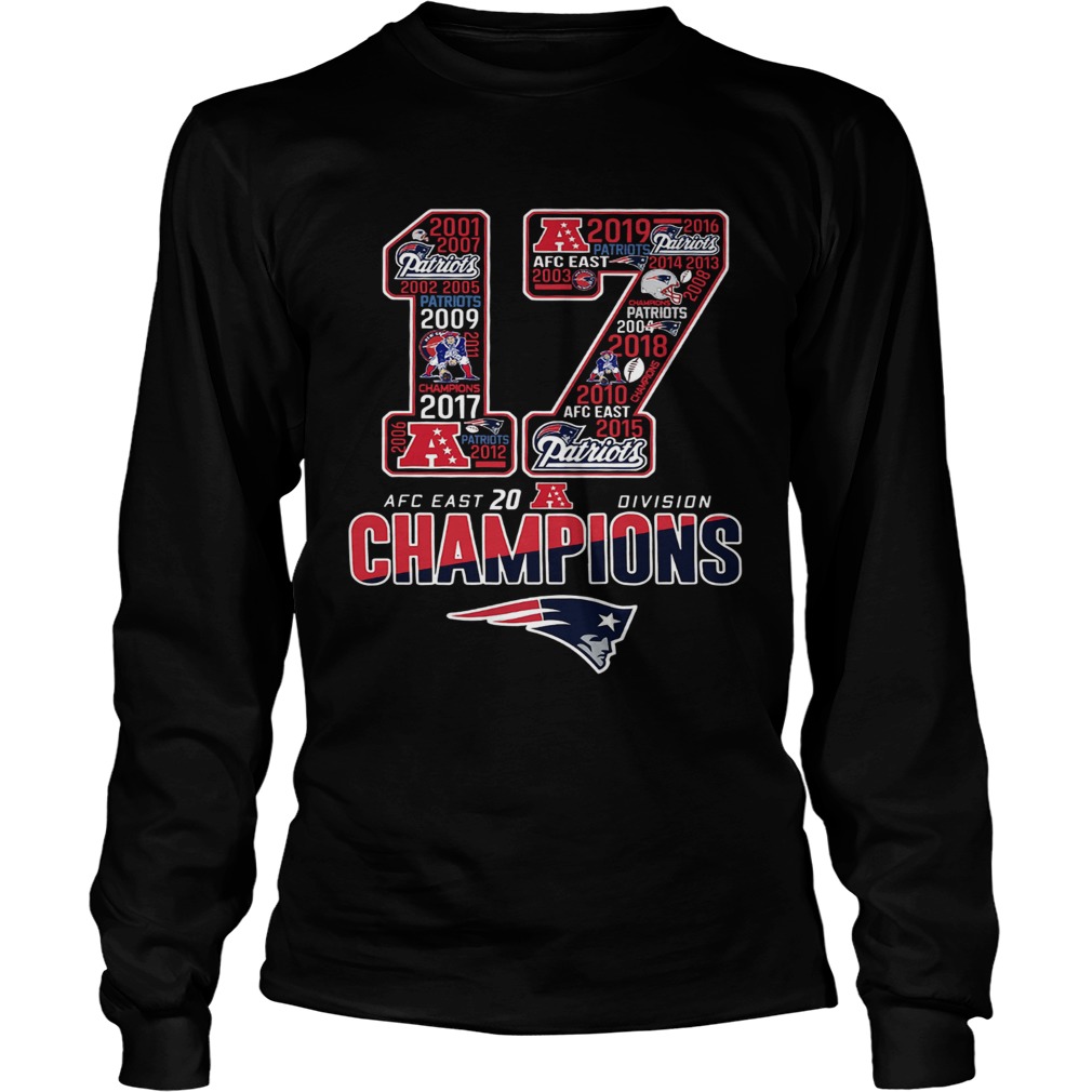 17 Division Champions New England Patriots LongSleeve