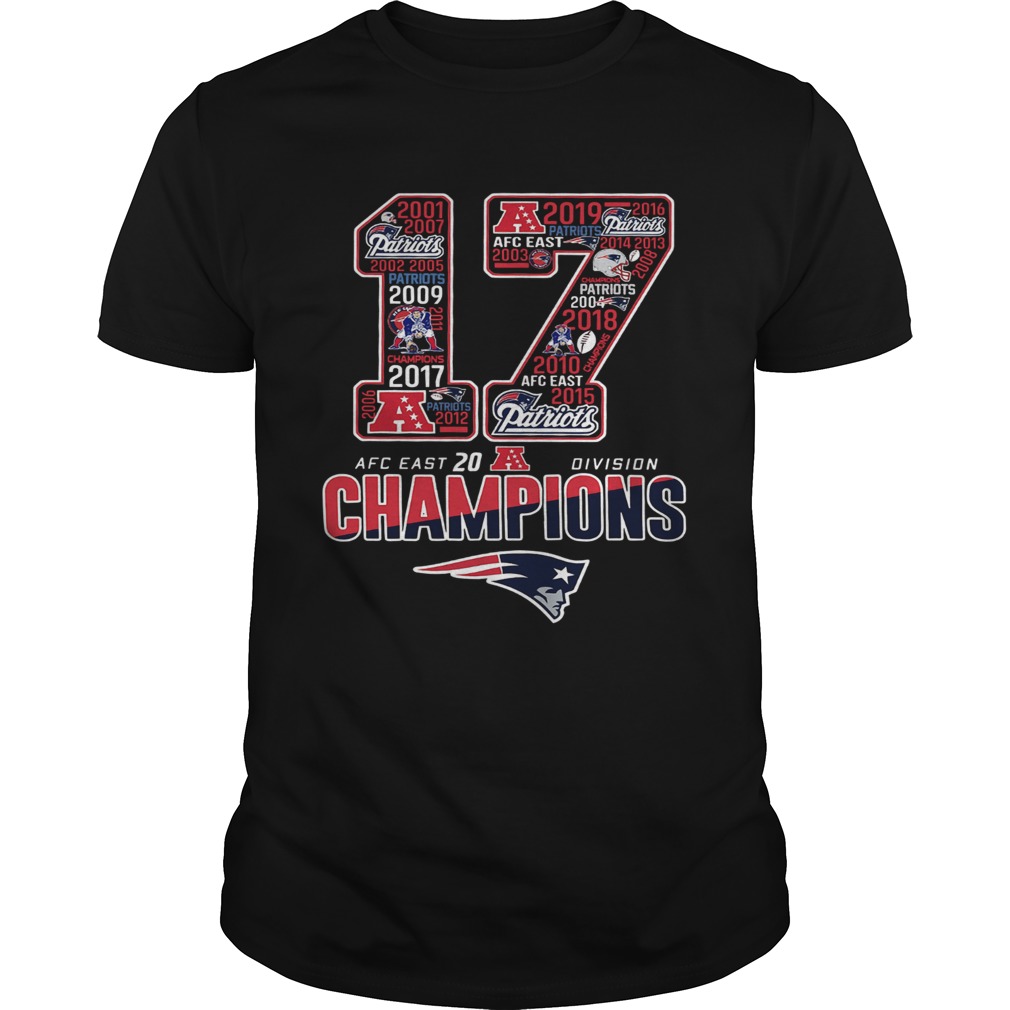 17 Division Champions New England Patriots shirt