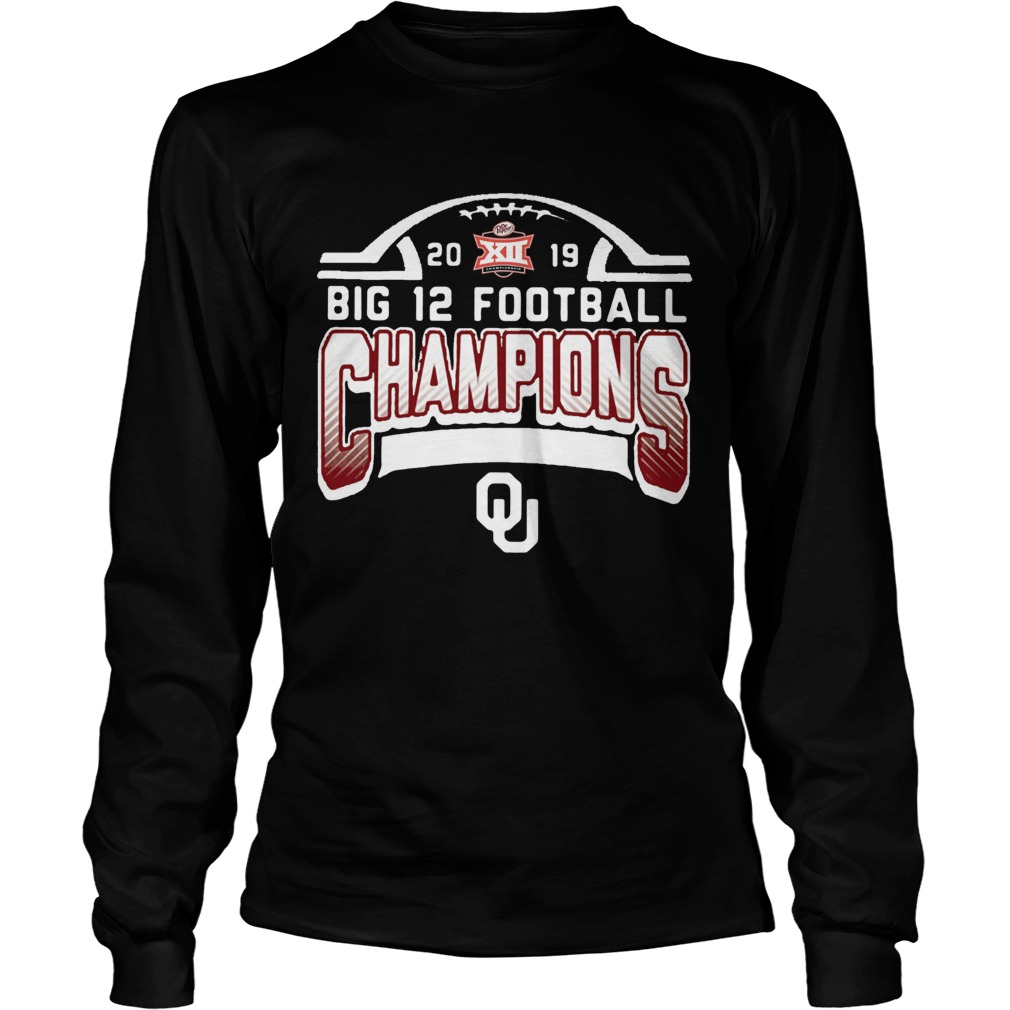 2019 Big 12 Football Champions Oklahoma LongSleeve